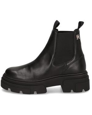 Tommy Hilfiger Combat Leather Lowchelsea - Schwarz