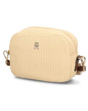 Tommy Hilfiger Popette Camera Bag Raffia - Natur