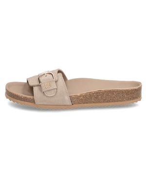 Tommy Hilfiger Soft Suede Adjustable Mule - Weiß