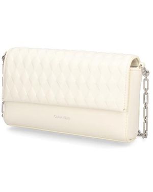 Calvin Klein Mini Quilt Chain Minicrossbody - Natur