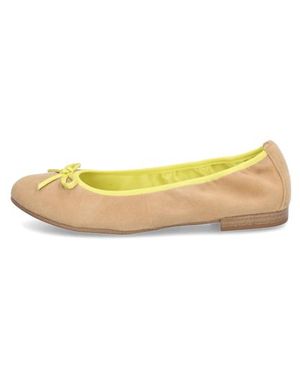 Tamaris Veloursleder Ballerina - Gelb