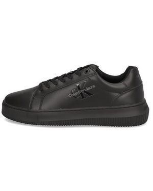 Calvin Klein Chunky Cupsole Mono Lth - Schwarz