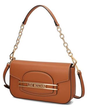 Love Moschino Lederimitat Tasche - Braun