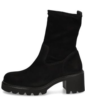 Paul Green Veloursleder Boot - Schwarz