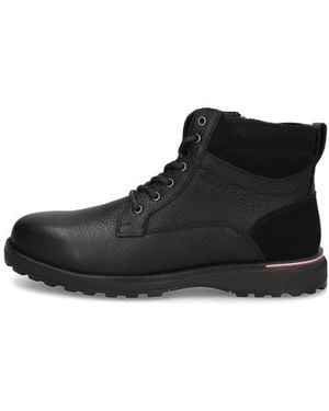 Tommy Hilfiger Corporate W Lth Lace Boot - Schwarz