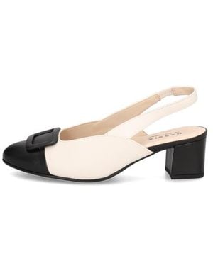 HASSIA Glattleder Slingpumps - Natur