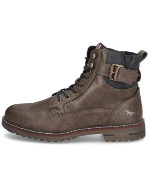 Mustang Lederimitat Boot - Braun