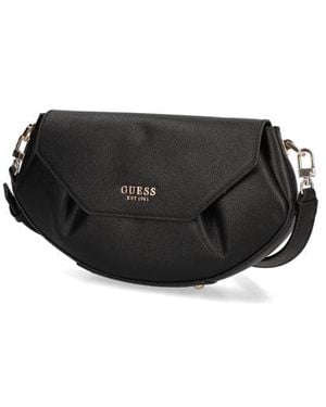 Guess Amorette Flap Crossbody - Schwarz