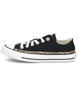 Converse Chuck Taylor All Star Leopard Trim - Schwarz