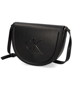Calvin Klein Raised Ck Saddle Crossbody - Schwarz
