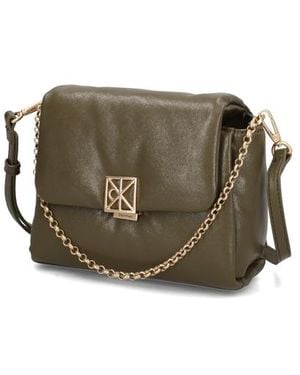 Calvin Klein Emblem Hw Padded Crossbody - Grün