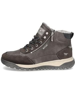 Mustang Lederimitat Boot - Schwarz