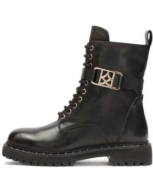 Kazar Klassische Stiefel Mit Abnehmbarem Riemen - Schwarz