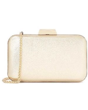 Kazar Farbene Steife Beutel-Box-Tasche - Natur