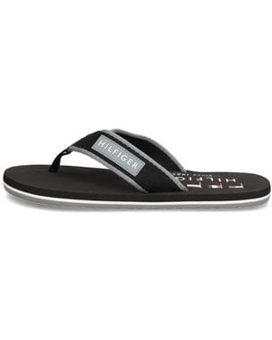 Tommy Hilfiger Patch Hilfiger Beach Sandal - Schwarz
