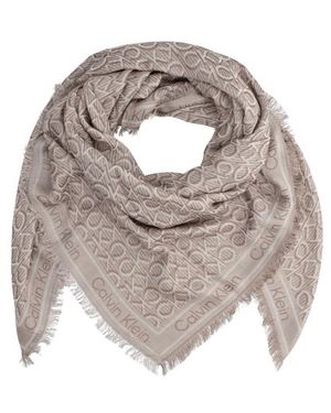 Calvin Klein Ap Mngrm Jcqrd Scrf - Grau