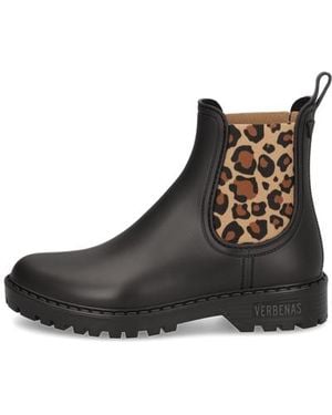 Verbenas Gummi Regenstiefel - Schwarz