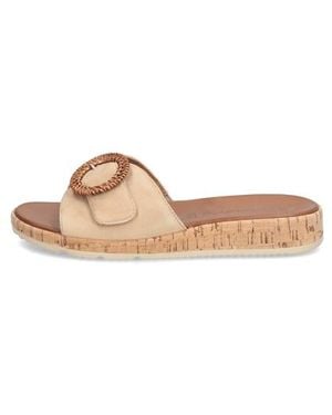 Tamaris Veloursleder Pantoffel - Weiß