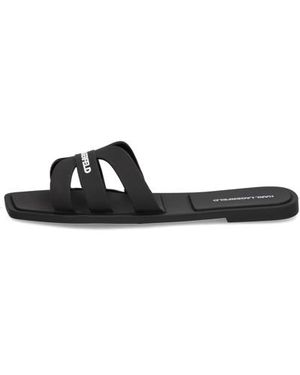 KARL LAGERFELD Jelly Iv Matt Slide - Schwarz