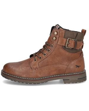 Mustang Lederimitat Boot - Braun