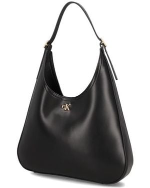 Calvin Klein Ck Medium Shoulder Bag - Schwarz