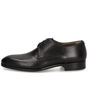 Magnanni Glattleder Eleganter Schnürer - Schwarz