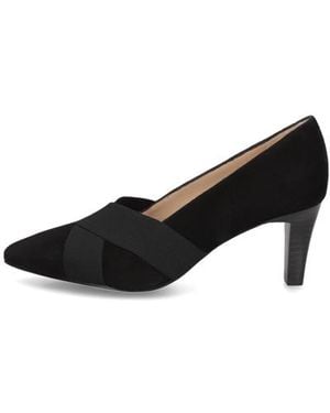 Peter Kaiser Veloursleder Pumps - Schwarz