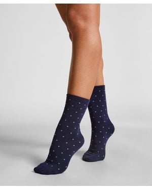 Hunkemöller Halfhoge Sokken Van Modal - Blauw