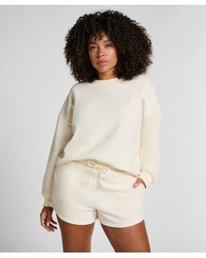 Hunkemöller Short Sporty Fleece - Natural
