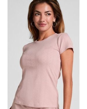 Hunkemöller Pointelle Top - Pink