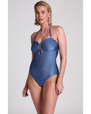 Hunkemöller Sardinia Bandeau Bathinsuit - Blue