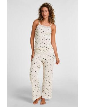 Hunkemöller Pyjama Set Dots - Wit