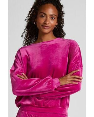 Hunkemöller Velours Top - Pink