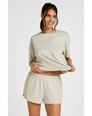 Hunkemöller Pyjama Set Katoen - Naturel