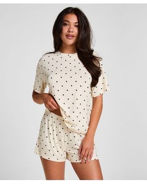 Hunkemöller Pyjama Set Loose - Weiß