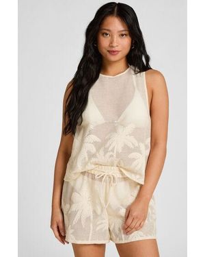 Hunkemöller Beach Shorts Palm - Natural