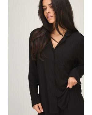 Hunkemöller Essential Jersey Long-Sleeved Jacket - Black