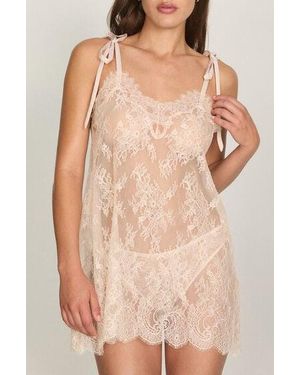 Hunkemöller Short Slipdress Legacy - Natural