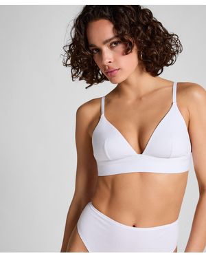 Hunkemöller Bralette de algodón - Blanco