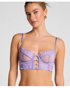 Hunkemöller Niet-voorgevormde Longline Beugel Bh Nienke - Blauw