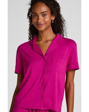 Hunkemöller Essential Jersey Short-Sleeved Jacket - Pink