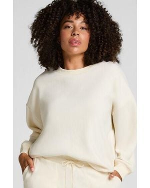 Hunkemöller Top Sporty Fleece - White