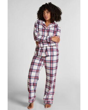 Hunkemöller Pyjamaset Polar Fleece - White