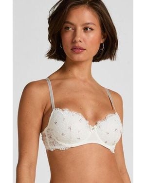 Hunkemöller Voorgevormde Beugel Bh Marine - Wit