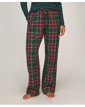 Hunkemöller Tall Pantalones de pijama de franela - Verde