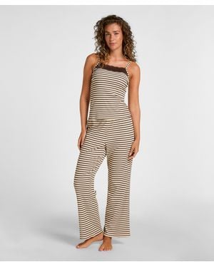 Hunkemöller Conjunto de Pijama con Encaje - Neutro
