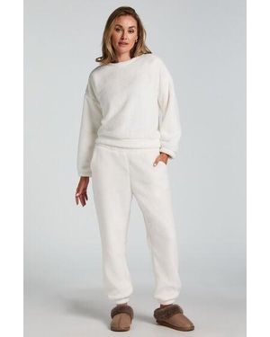 Hunkemöller Snuggle Fleece Joggers - White