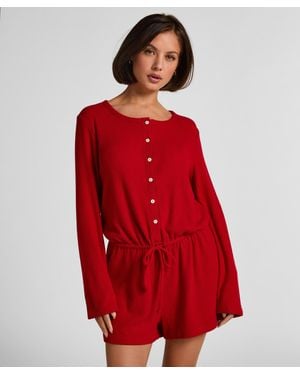 Hunkemöller Onesie Short Jersey Rib - Red