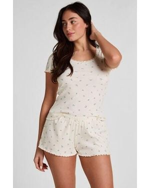 Hunkemöller Daisy Pyjama Short - White