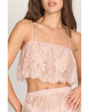 Hunkemöller Cami Short Allover Lace Legacy - Naturel